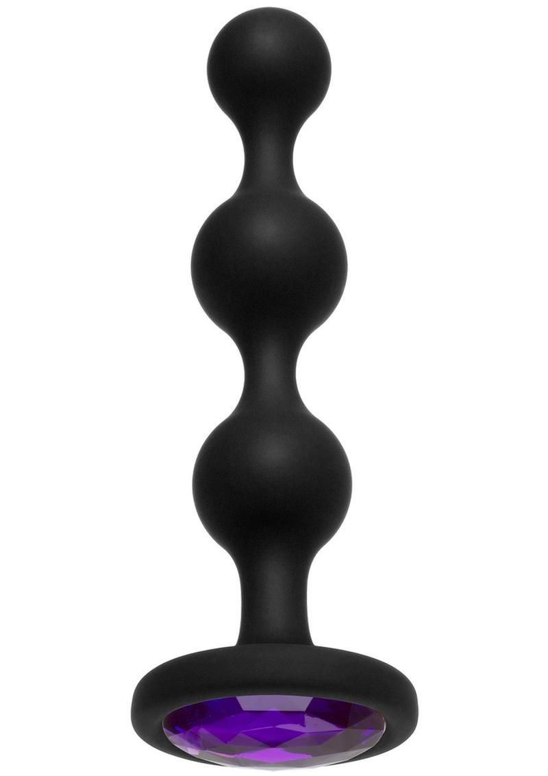 Booty Bling Jeweled Silicone Anal Beads - True Pleasures