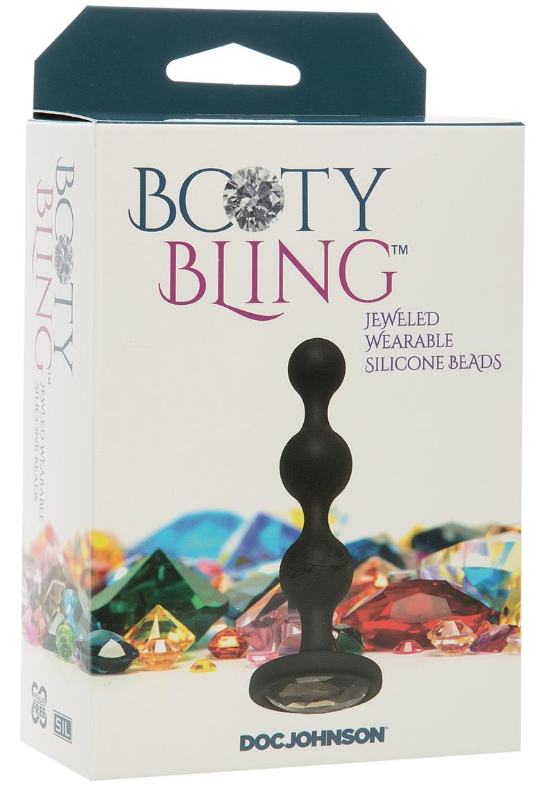 Booty Bling Jeweled Silicone Anal Beads - True Pleasures