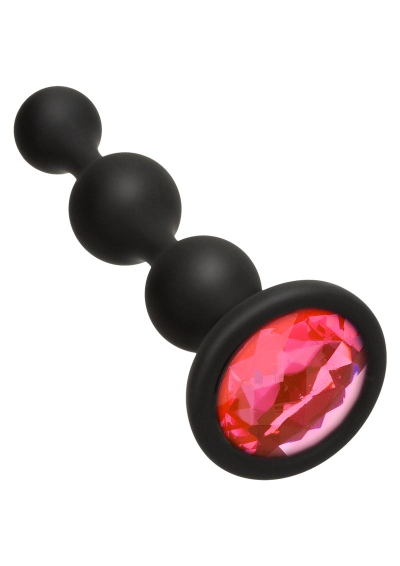 Booty Bling Jeweled Silicone Anal Beads - True Pleasures