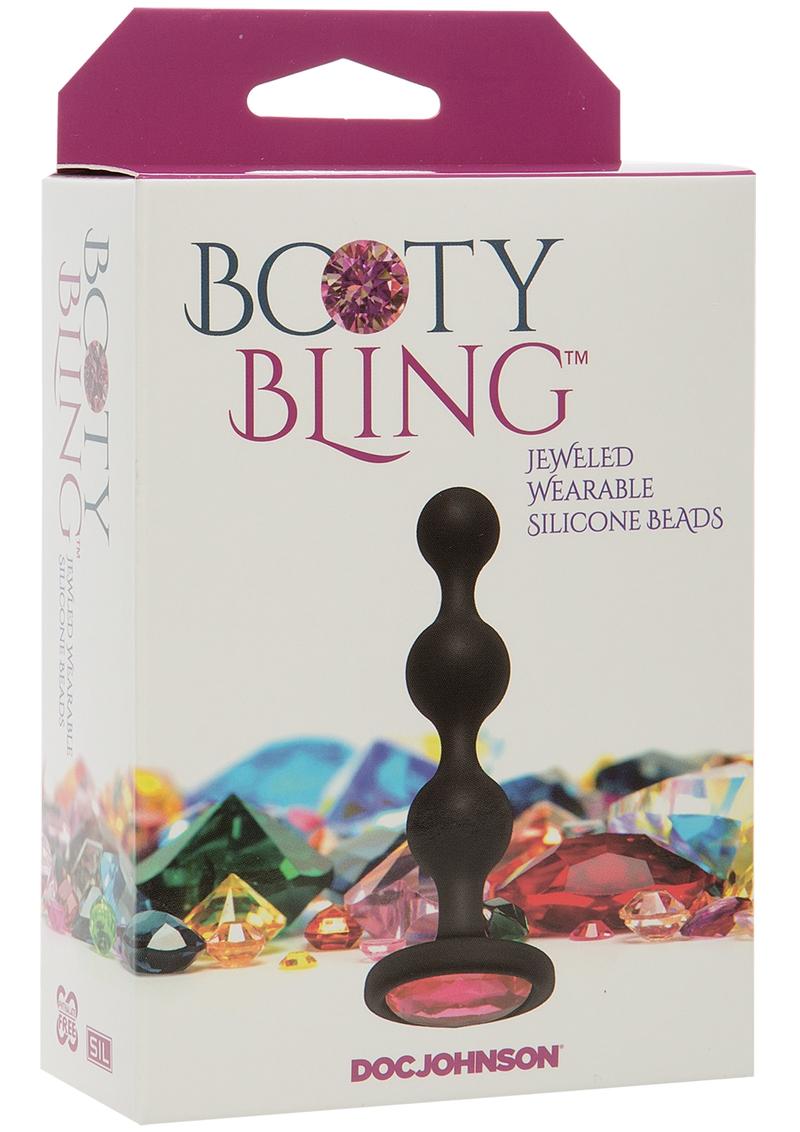Booty Bling Jeweled Silicone Anal Beads - True Pleasures