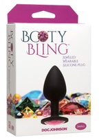 Booty Bling Jeweled Silicone Anal Plug - True Pleasures