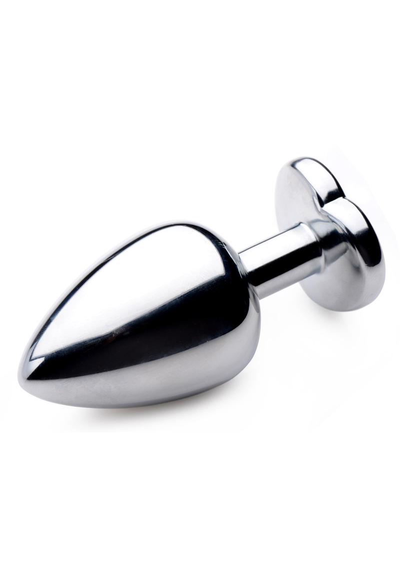 Booty Sparks Gemstones Black Heart Anal Plug - True Pleasures