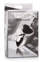 Booty Sparks Gemstones Black Heart Anal Plug - True Pleasures