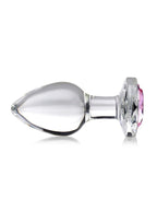 Booty Sparks Pink Gem Glass Anal Plug - True Pleasures