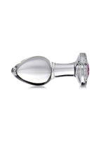 Booty Sparks Pink Gem Glass Anal Plug - True Pleasures