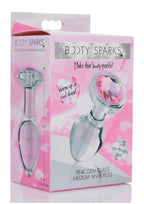 Booty Sparks Pink Gem Glass Anal Plug - True Pleasures