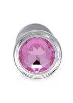 Booty Sparks Pink Gem Glass Anal Plug - True Pleasures