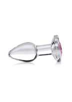 Booty Sparks Pink Gem Glass Anal Plug - True Pleasures