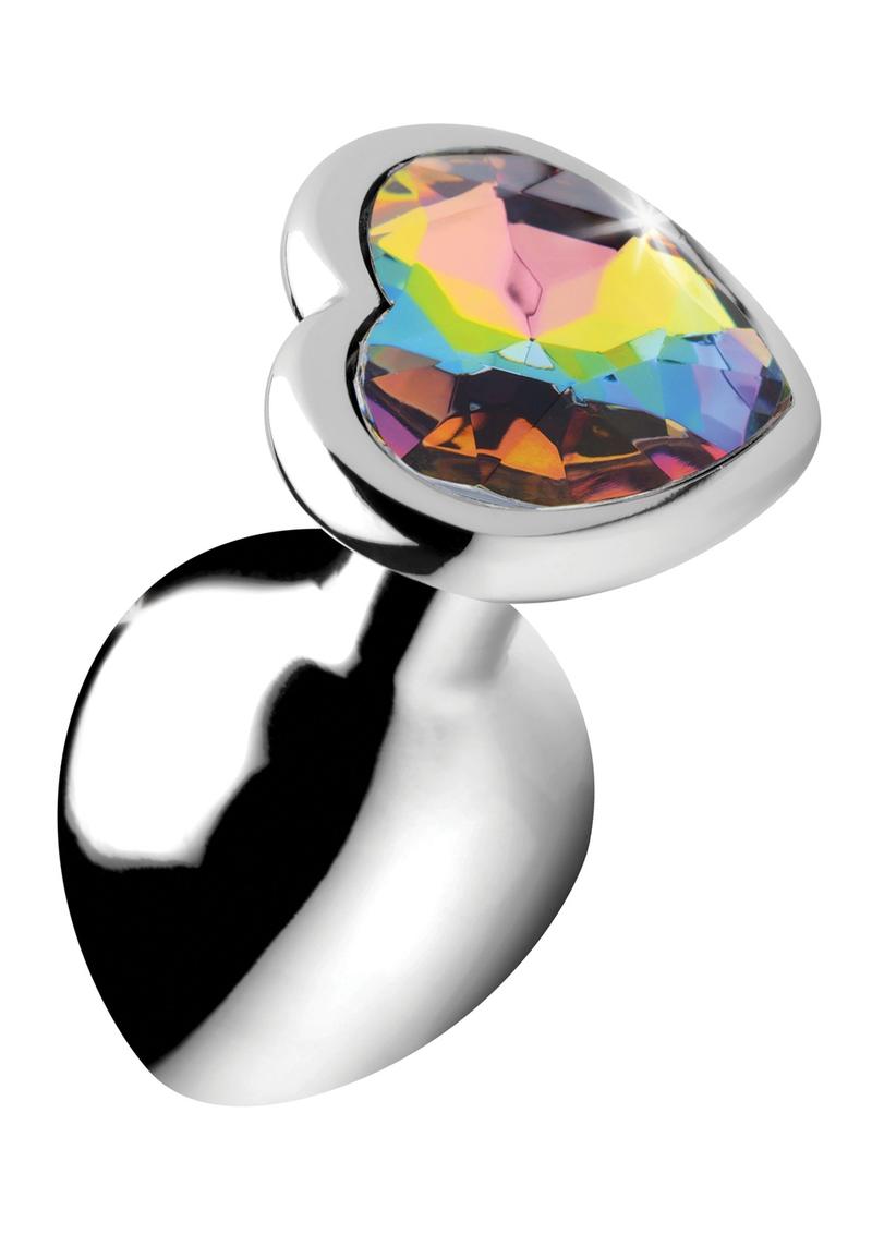 Booty Sparks Rainbow Prism Heart Anal Plug - True Pleasures