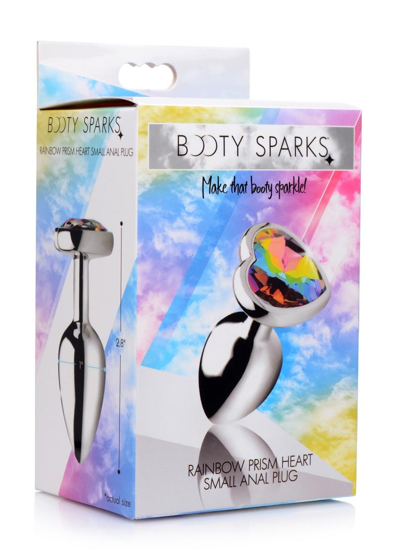 Booty Sparks Rainbow Prism Heart Anal Plug - True Pleasures