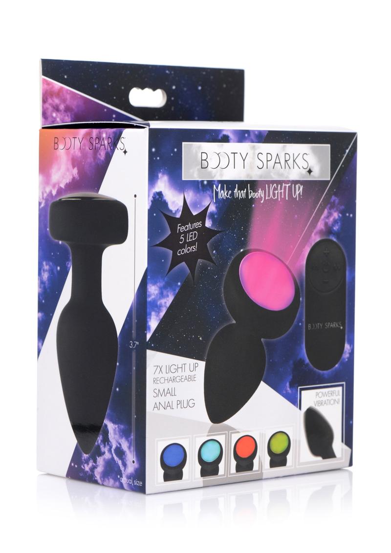 Booty Sparks Silicone Vibrating Led Plug - True Pleasures