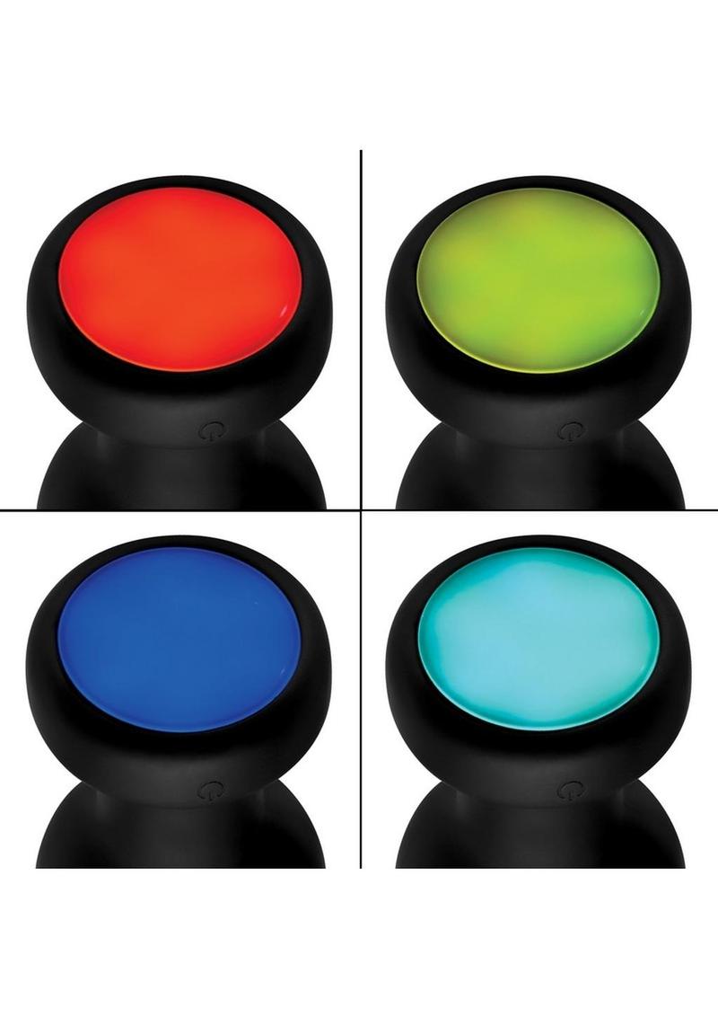 Booty Sparks Silicone Vibrating Led Plug - True Pleasures