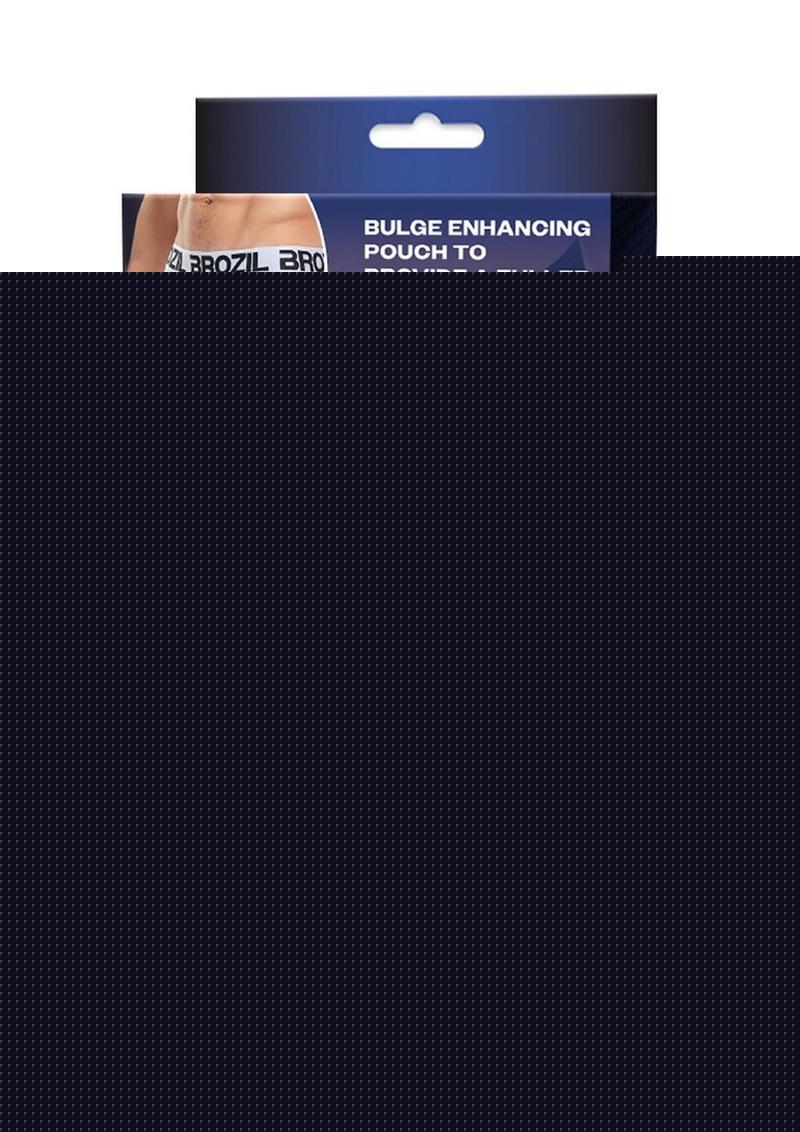 Brozil Ultra Glute and Bulge Enhancing Mesh Trunk - White - Large/XLarge