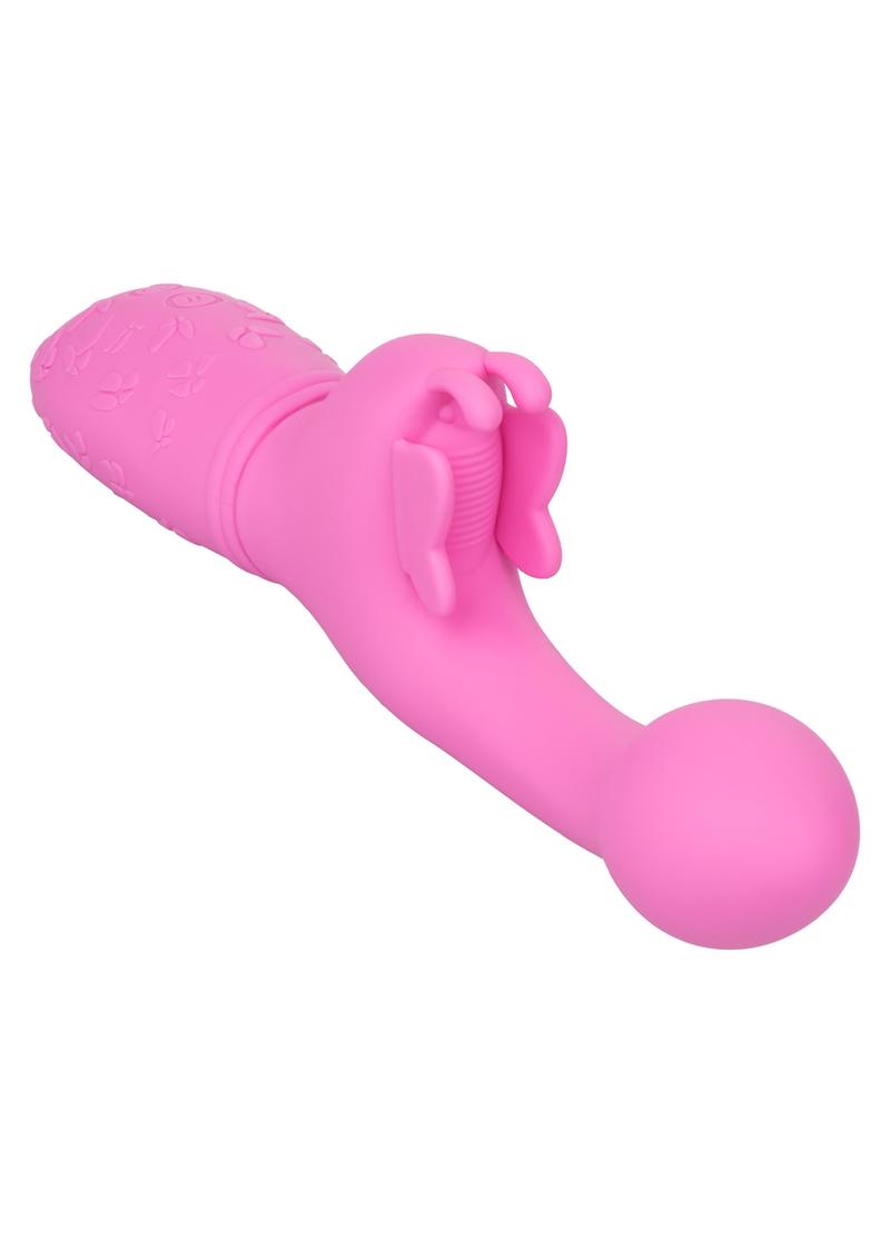 Butterfly Kiss Rechargeable Silicone Dual Vibrator - True Pleasures