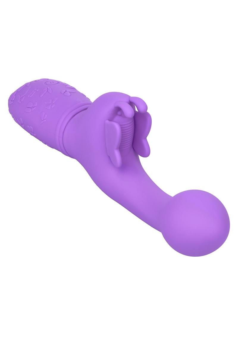 Butterfly Kiss Rechargeable Silicone Dual Vibrator - True Pleasures