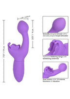 Butterfly Kiss Rechargeable Silicone Dual Vibrator - True Pleasures