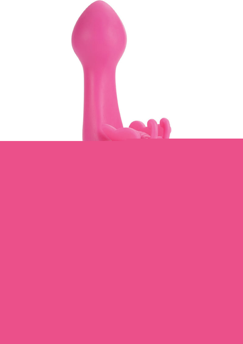 Butterfly Kiss Silicone Vibrator - Pink