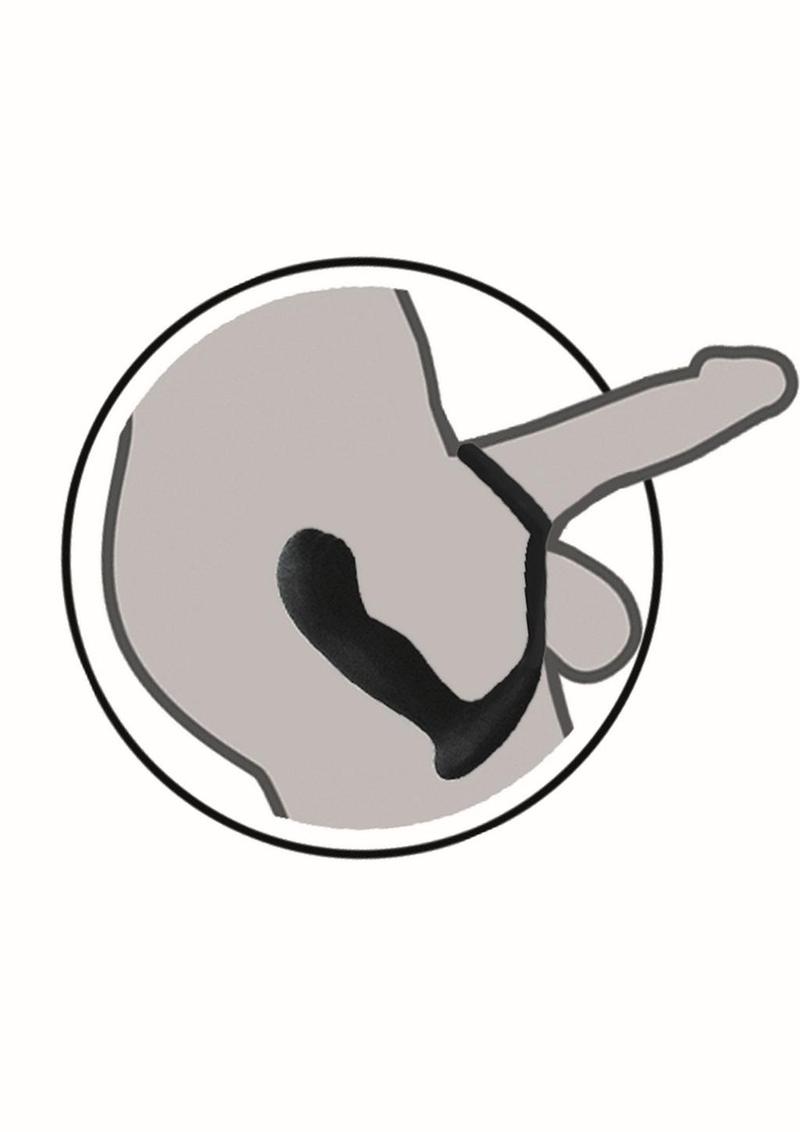 Butts Up Rechargeable Silicone Prostate Massager with Scrotum and Cock Ring - True Pleasures