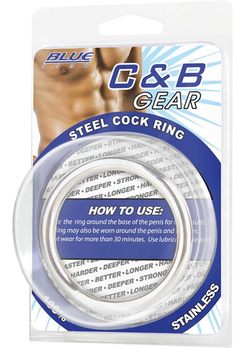 C and B Gear Steel Cock Ring - True Pleasures