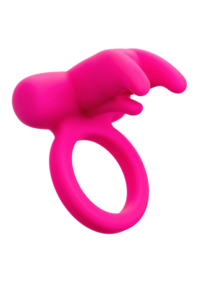 Calexotics Silicone Rechargeable Triple Clit Flicker Cock Ring - True Pleasures