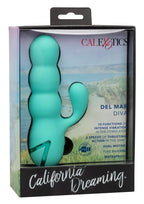California Dreaming Del Mar Rechargeable Silicone Dual Stimulator - True Pleasures