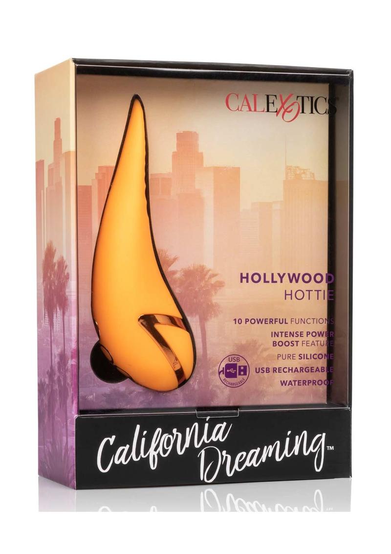 California Dreaming Hollywood Hottie Rechargeable Silicone Compact Vibrator - True Pleasures