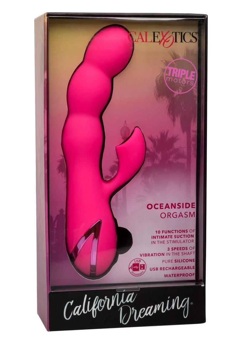 California Dreaming Oceanside Orgasm Rechargeable Silicone Clirotal Stimulator - True Pleasures