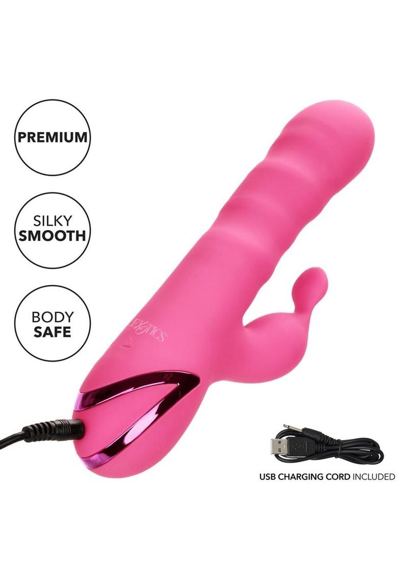 California Dreaming Santa Barbara Surfer Silicone Rechargeable Rabbit Vibrator - True Pleasures
