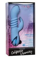 California Dreaming Santa Cruz Coaster Silicone Rechargeable Rabbit Vibrator - True Pleasures