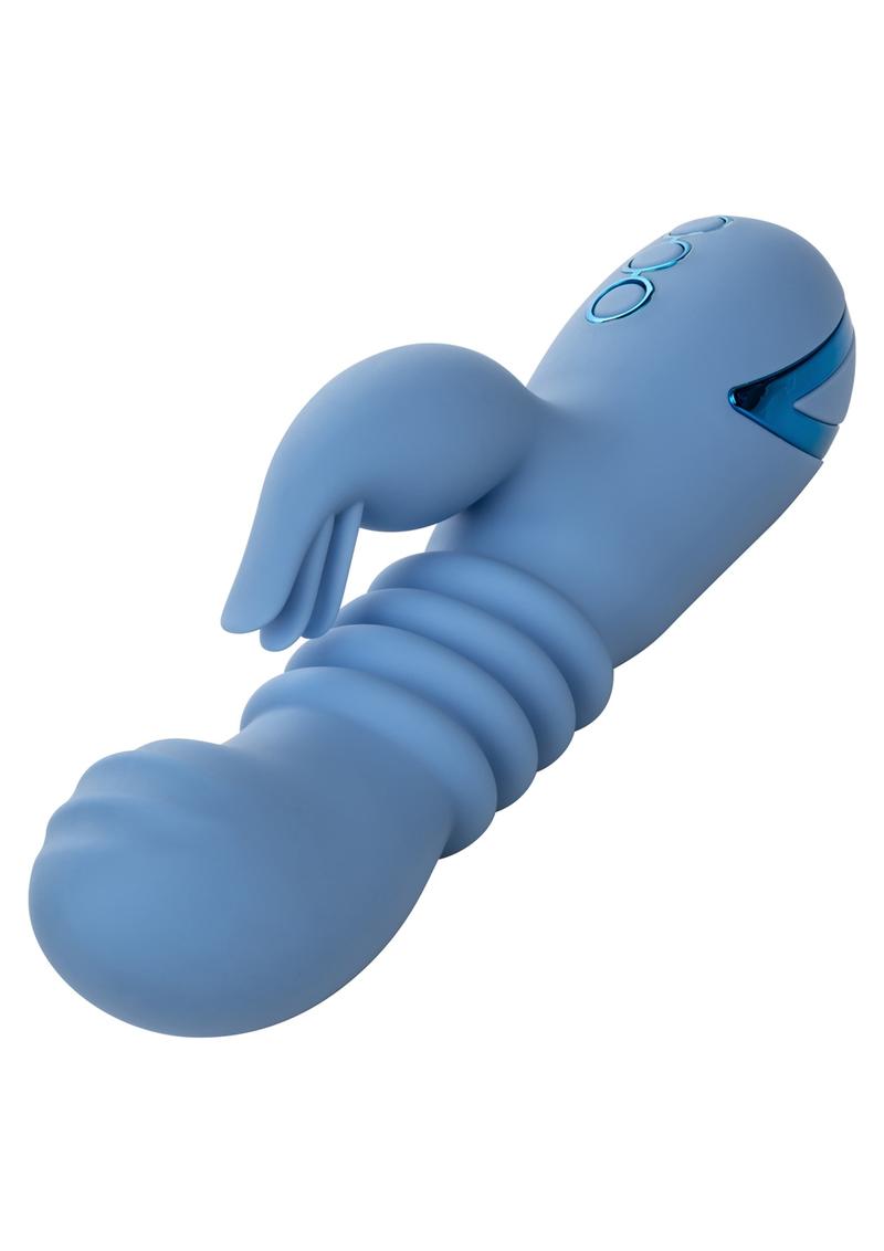 California Dreaming Santa Cruz Coaster Silicone Rechargeable Rabbit Vibrator - True Pleasures