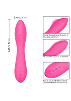 California Dreaming Surf City Centerfold Rechargeable Silicone Vibrator - True Pleasures