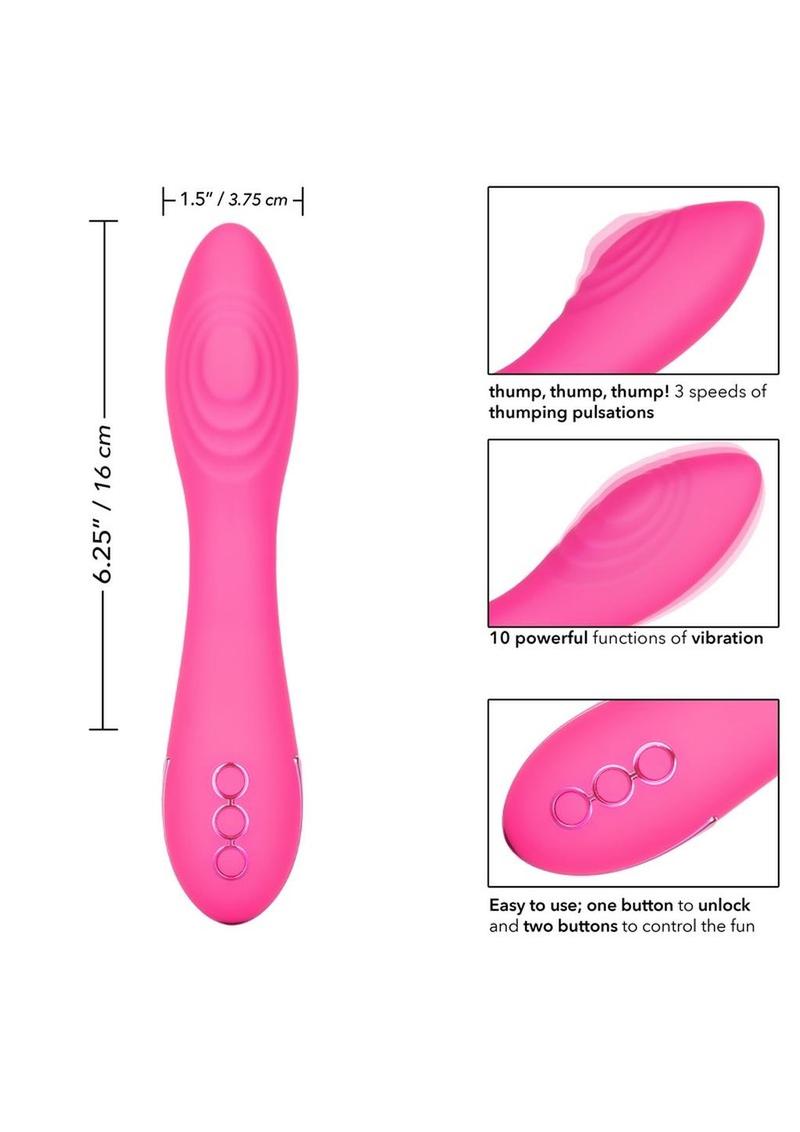 California Dreaming Surf City Centerfold Rechargeable Silicone Vibrator - True Pleasures