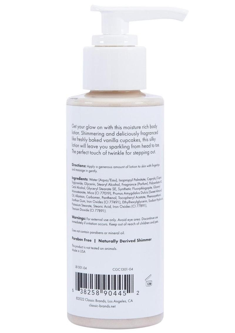 CG Glow Vanilla Cupcake Fragranced Shimmer Lotion - True Pleasures