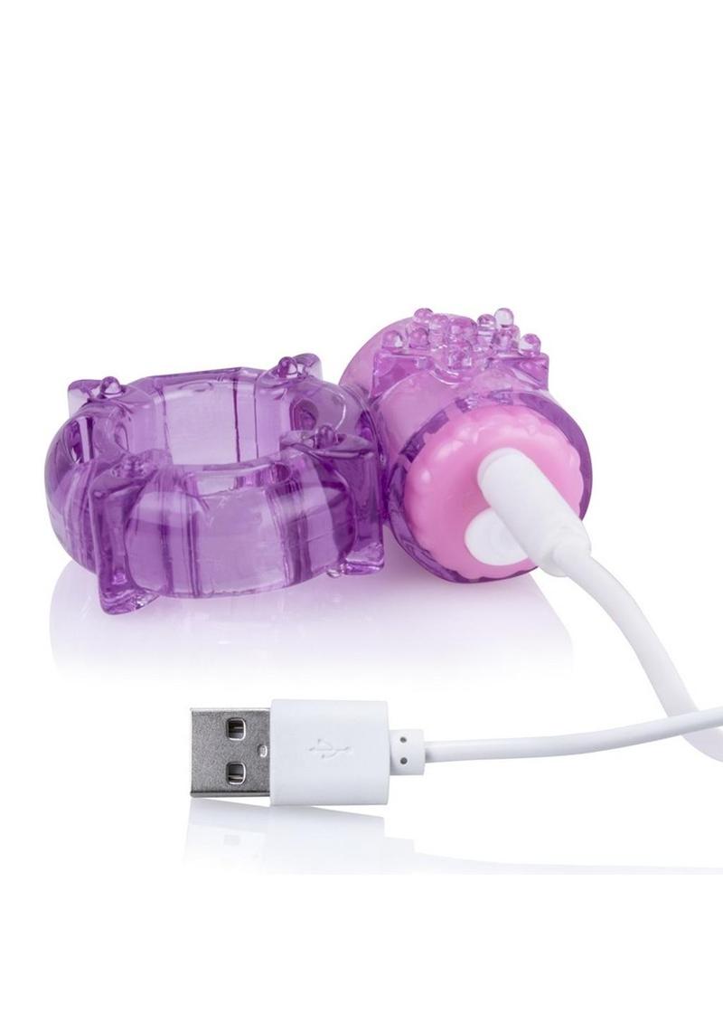 Charged Bigo Rechargeable Waterproof Vibrating Cock Ring - True Pleasures