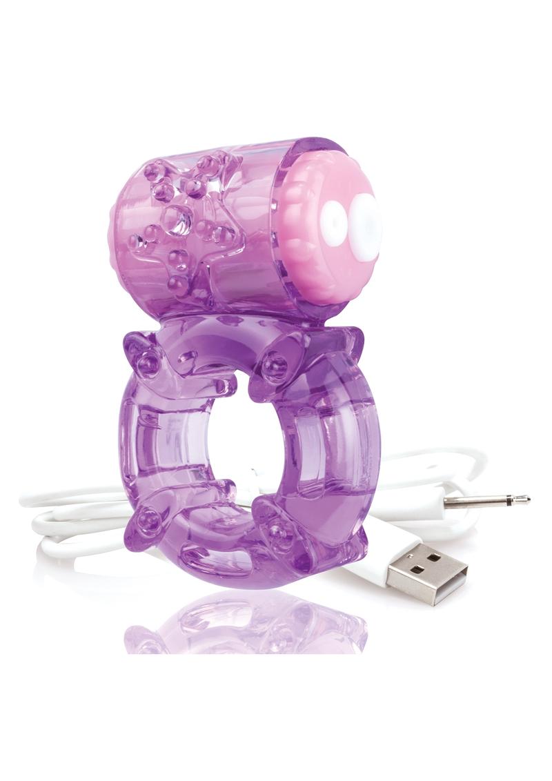 Charged Bigo Rechargeable Waterproof Vibrating Cock Ring - True Pleasures