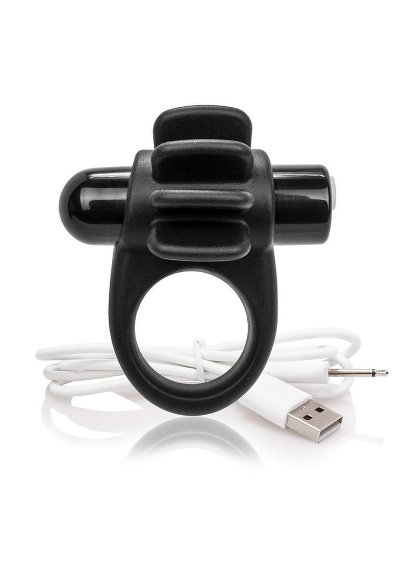 Charged Skooch Rechargeable Vibrating Silicone Cock Ring Waterproof - True Pleasures