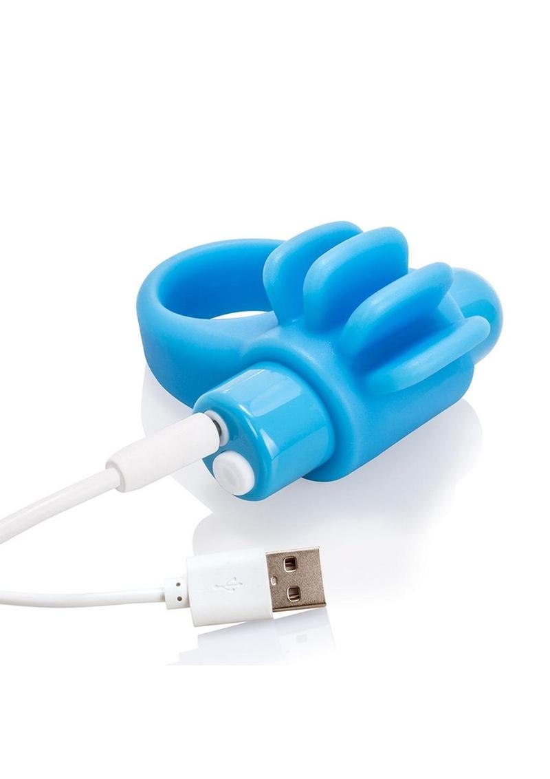 Charged Skooch Rechargeable Vibrating Silicone Cock Ring Waterproof - True Pleasures
