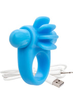 Charged Skooch Rechargeable Vibrating Silicone Cock Ring Waterproof - True Pleasures