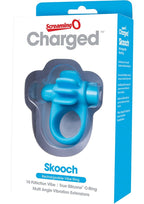 Charged Skooch Rechargeable Vibrating Silicone Cock Ring Waterproof - True Pleasures