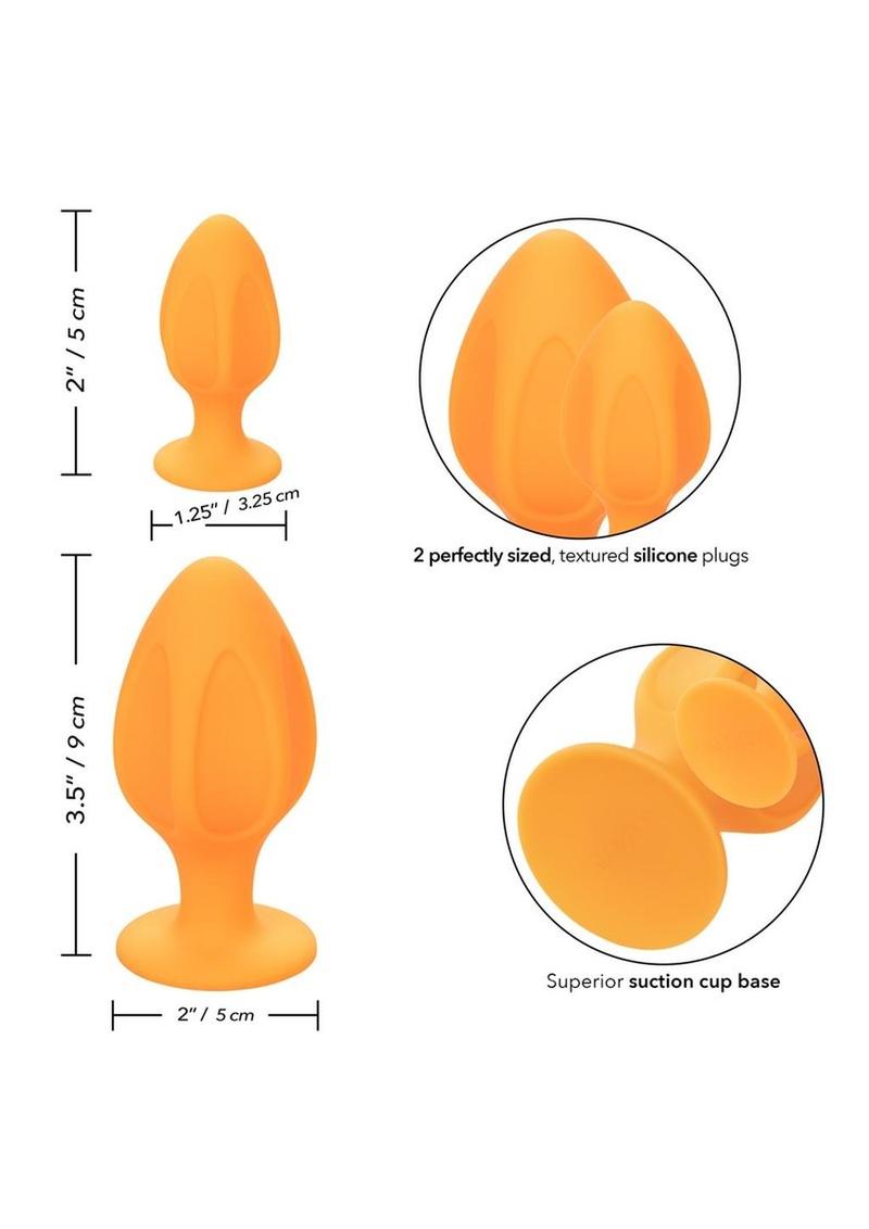 Cheeky Silicone Textured Anal Plugs - True Pleasures