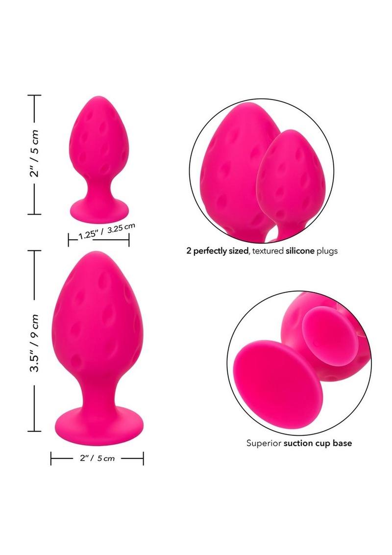 Cheeky Silicone Textured Anal Plugs - True Pleasures