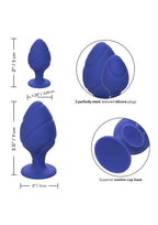 Cheeky Silicone Textured Anal Plugs - True Pleasures