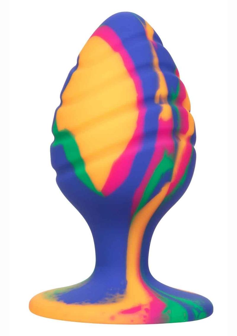 Cheeky Swirl Tie-Dye Silicone Plug - True Pleasures