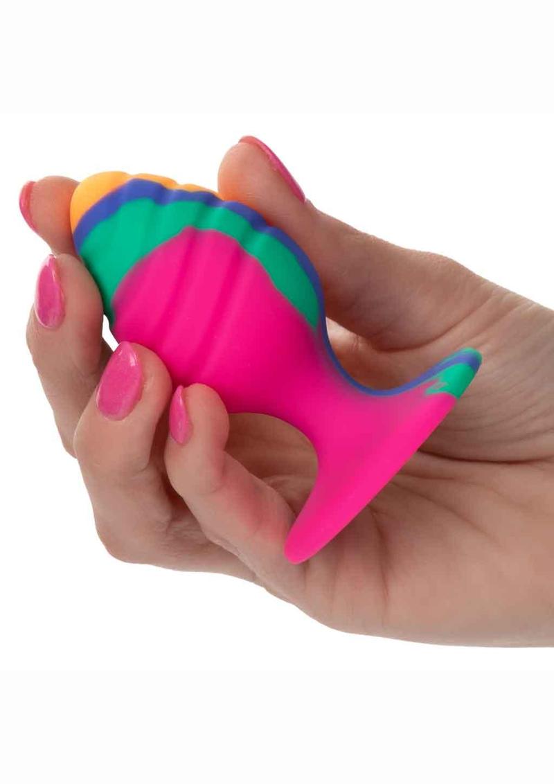 Cheeky Swirl Tie-Dye Silicone Plug - True Pleasures