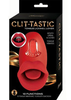 Clit-Tastic Tongue Licking Lover Rechargeable Silicone Stimulator - Red