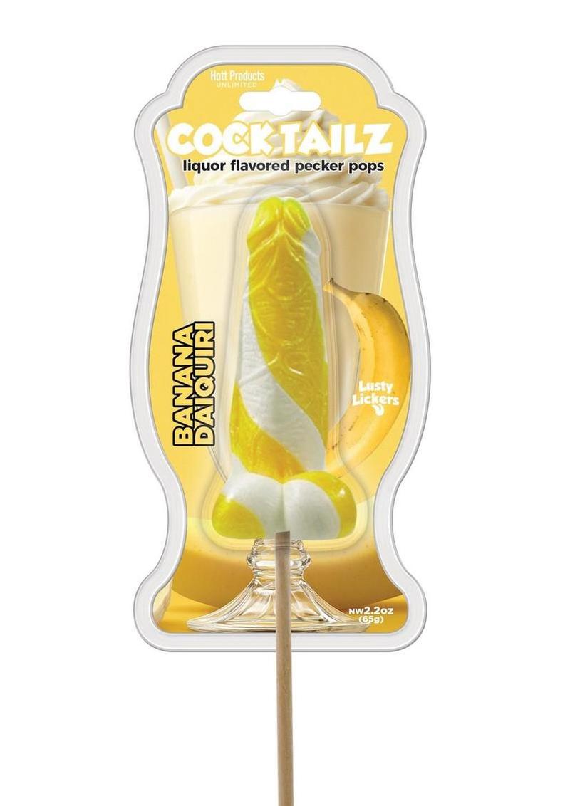 Cocktailz Liquor Flavored Pecker Pops - Yellow