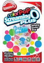 Color Pop Quickie Screaming O Plus Vibrating Ring Silicone Cock Ring - True Pleasures
