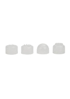 Compact Personal Travel Wand Massager with 4 Interchangeable Heads - True Pleasures
