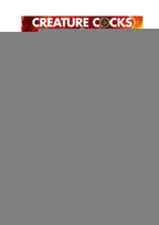 Creature Cocks Fire Demon Keychain - Black/Metal/Red