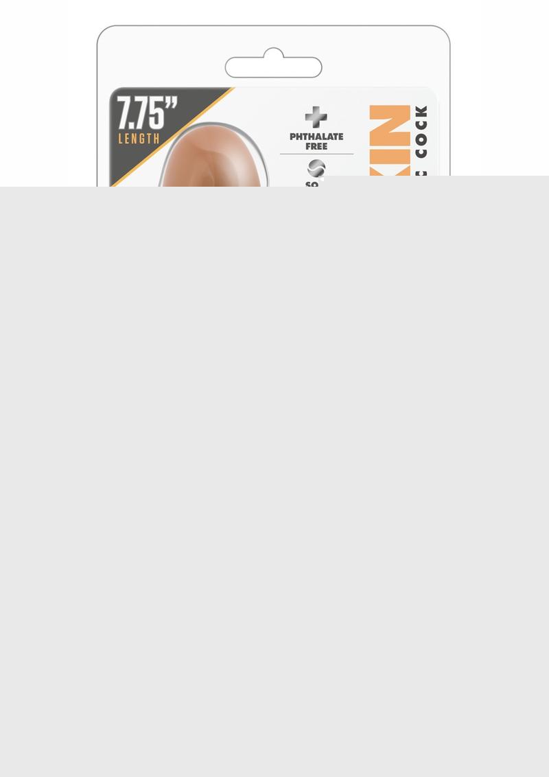 Dr. Skin Basic 7 Dildo with Balls - Caramel - 7.75in